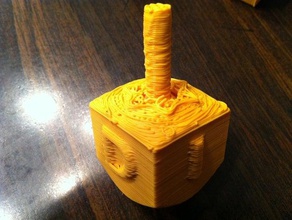 customizable dreidel 4 6 sided other chanukah toy top spin blender 3d print model - Mito3D