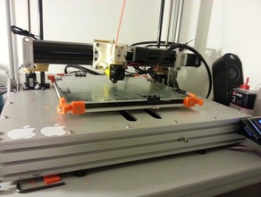 a1 calço plástico 3d a impressora partes aluminatus uma trindade canto grampos laboratórios 3d print model - Mito3D