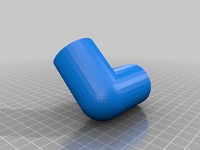 45 degree fitting parts customized 3d print model - Mito3D