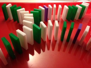 dominos oyuncaklar oyunlar 3dhubs kübik 3d print model - Mito3D