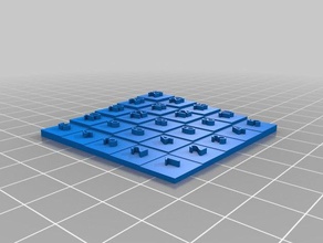 5x5 multiplication table math customized 3d print model - Mito3D