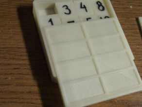 riciclare la calibrazione in scatole di 15 tessere gioco altri 3d puzzle giocattolo 3d print model - Mito3D