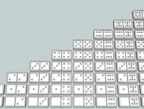 Dominosteine Spiele sketchup 3d print model - Mito3D