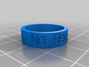 keine Reue ring Ringe angepasst 3d print model - Mito3D