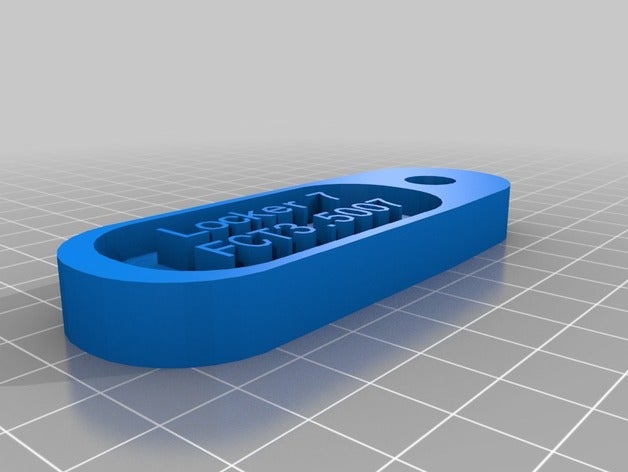 locker 7 de los hogares personalizado 3D print model - Mito3D
