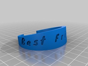 best friend bracelet bracelets customized 3d print model - Mito3D