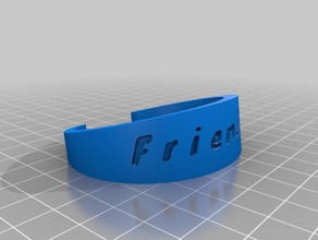 friend bracelet bracelets customized 3d print model - Mito3D