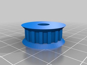 my customized parametric pulley lots tooth profiles 16 7 3d printer parts 3d print model - Mito3D