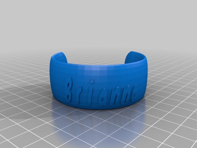 briannas bracelet de la mode personnalisé 3D print model - Mito3D