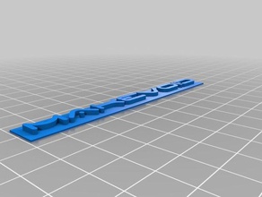 makevoid logo tag decor 3d print model - Mito3D