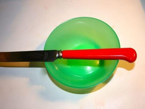 burro manico del coltello di ricambio cucina pranzo 3d print model - Mito3D