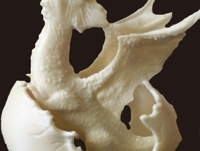 haching dragón esculturas 3d print model - Mito3D