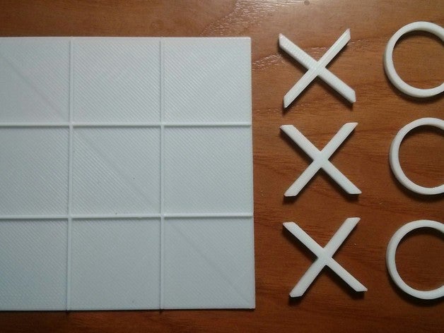 tick tack toe 3 raya Spiele 3D print model - Mito3D