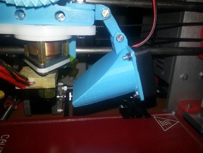 regulable fan duct jonas extruder 40mm budasch e3d cat printer extruders mount bowden e3dv6 hotend v6 prusa i3 3d print model - Mito3D