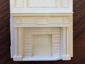minyatür mantel diğer 12 1-0 124 1to24scale dollhouse şömine mobilya toscale 3d print model - Mito3D