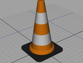 16 scala di coni traffico puntelli 3d print model - Mito3D