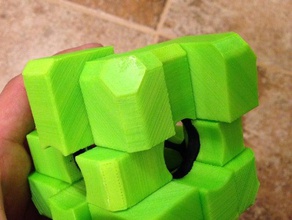 rubiks nulle curiosité cube entièrement imprimables puzzles coreless 3d print model - Mito3D