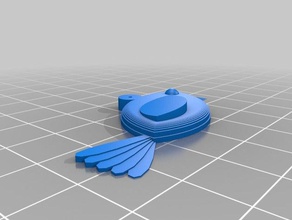 uccello collana accessori personalizzato 3d print model - Mito3D