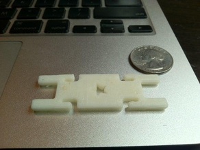 minimal earphone cord organizer other useful 3d print model - Mito3D