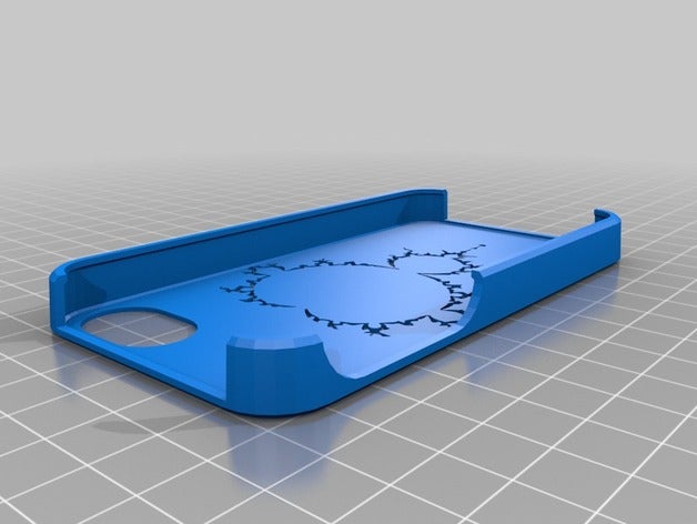 o fractal de mandelbrot caso do iphone 4 os acessórios personalizado 3D print model - Mito3D