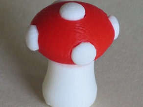 mushroom4 food drink japanese eraser 3d print model - Mito3D