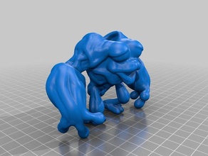 rana buster le creature cleveland lago erie nittee grittee scoppio 3d print model - Mito3D