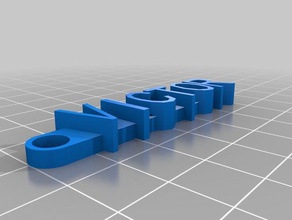 sleutelhanger victor de l'organisation personnalisé 3d print model - Mito3D