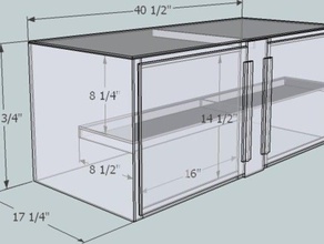 acrylic display case shelf 2 doors containers 3d print model - Mito3D
