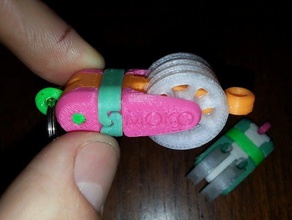 moko bloco de combater a polia mecânico brinquedos divertido mini 3d print model - Mito3D