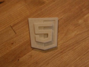 html 5 logo other 3d print model - Mito3D