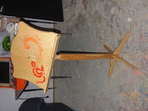 music stand version 1 other cnc wood 3d print model - Mito3D