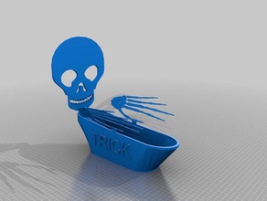 trick treat bowl containers 3d print model - Mito3D