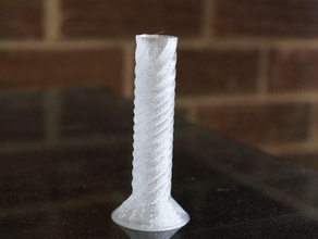 twisted bud vase other t-glase 3d print model - Mito3D