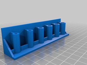 clay modeling tool holder openscad parametric Bohrungen - Organisation angepasst 3d print model - Mito3D