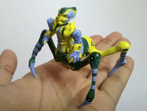 alien centaur Kreaturen 3d print model - Mito3D