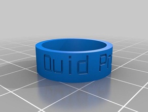 quid pro quo-ring Ringe angepasst 3d print model - Mito3D