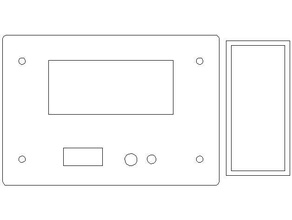 lazer kesim panel printrbot lcd 3d yazıcı parçaları 3d print model - Mito3D