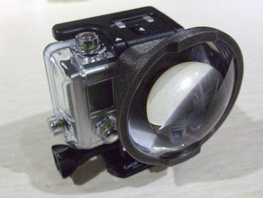 gopro hero3 lense adaptor camera hero 3 macro 3d print model - Mito3D