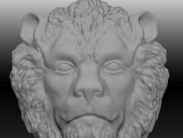 lion bas relief sculptures 3D print model - Mito3D
