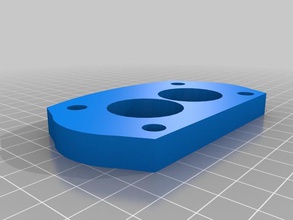 rochester 2 barril de calor espaçador outros 3d print model - Mito3D