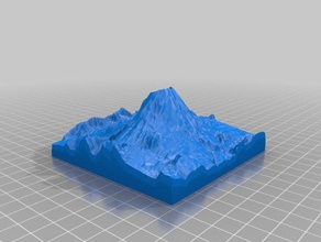 yet another mount st helens models 3d print model - Mito3D