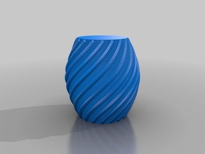 bulge twistvase math art customized 3d print model - Mito3D
