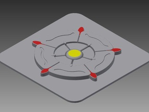 yorkshire rose-emblem Zeichen logos 3d print model - Mito3D