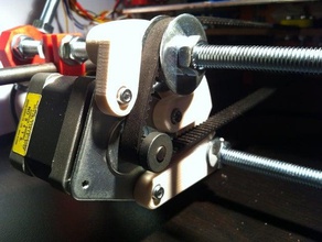 prusa bracket short pulley 3d printer parts axis mount reprap stepper 3d print model - Mito3D