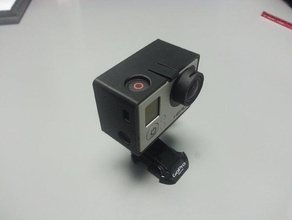 gopro hero 3 attachment mounting frame camera 3d print model - Mito3D