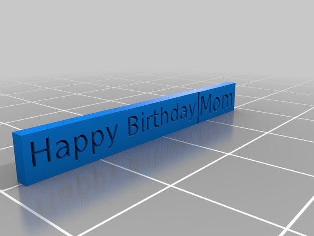 joyeux anniversaire d'autres 3D print model - Mito3D