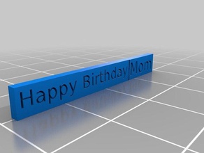 happy birthday other 3d print model - Mito3D