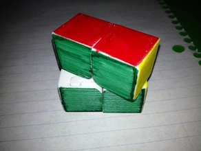 1x2x2 rubiks cube puzzles assemble box color cool cuboid rubikscube sharpie 3d print model - Mito3D
