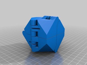 minha personalizado 8 bits de dobramento cubo pla quebra-cabeças 3d print model - Mito3D