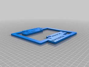 maison divisée byu utah cadre de plaque d'immatriculation des signes les logos personnalisé 3d print model - Mito3D